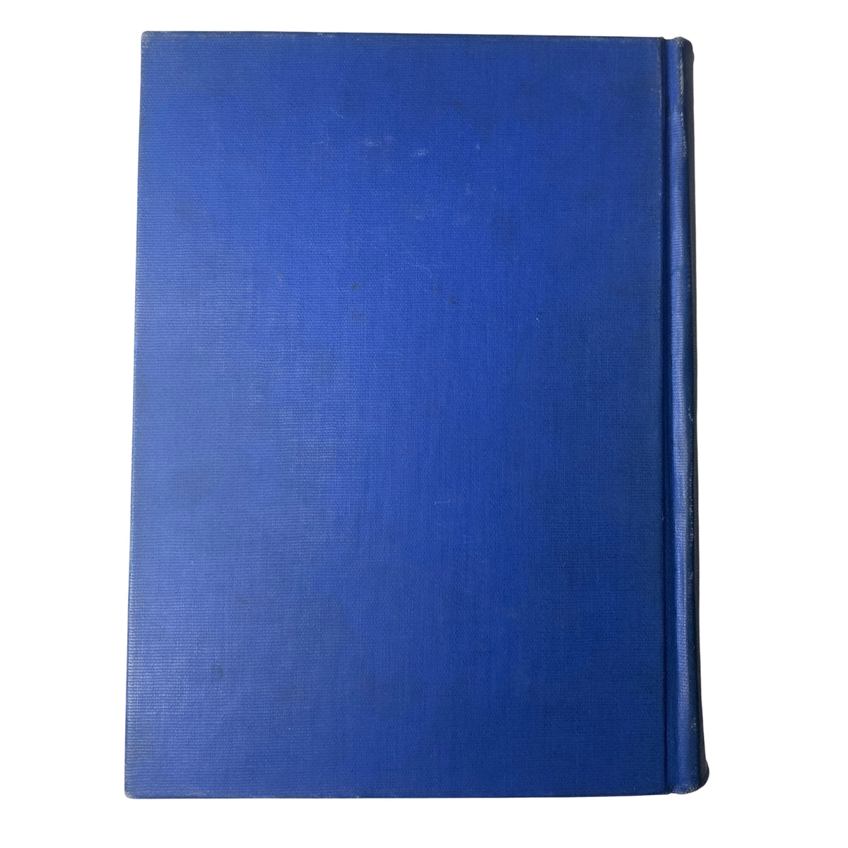Back cover of the Time Library Bound Weekly Magazine, featuring a plain blue hardcover, illustrating the durable binding of this historical collection.