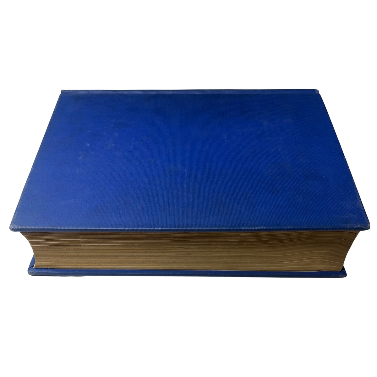 Time Magazine Library Bound Weekly Magazine - October 1 to December 24, 1951. This image shows the side view of the bound volume featuring a blue cover and gold edges, encapsulating a historical collection of mid-century journalism.