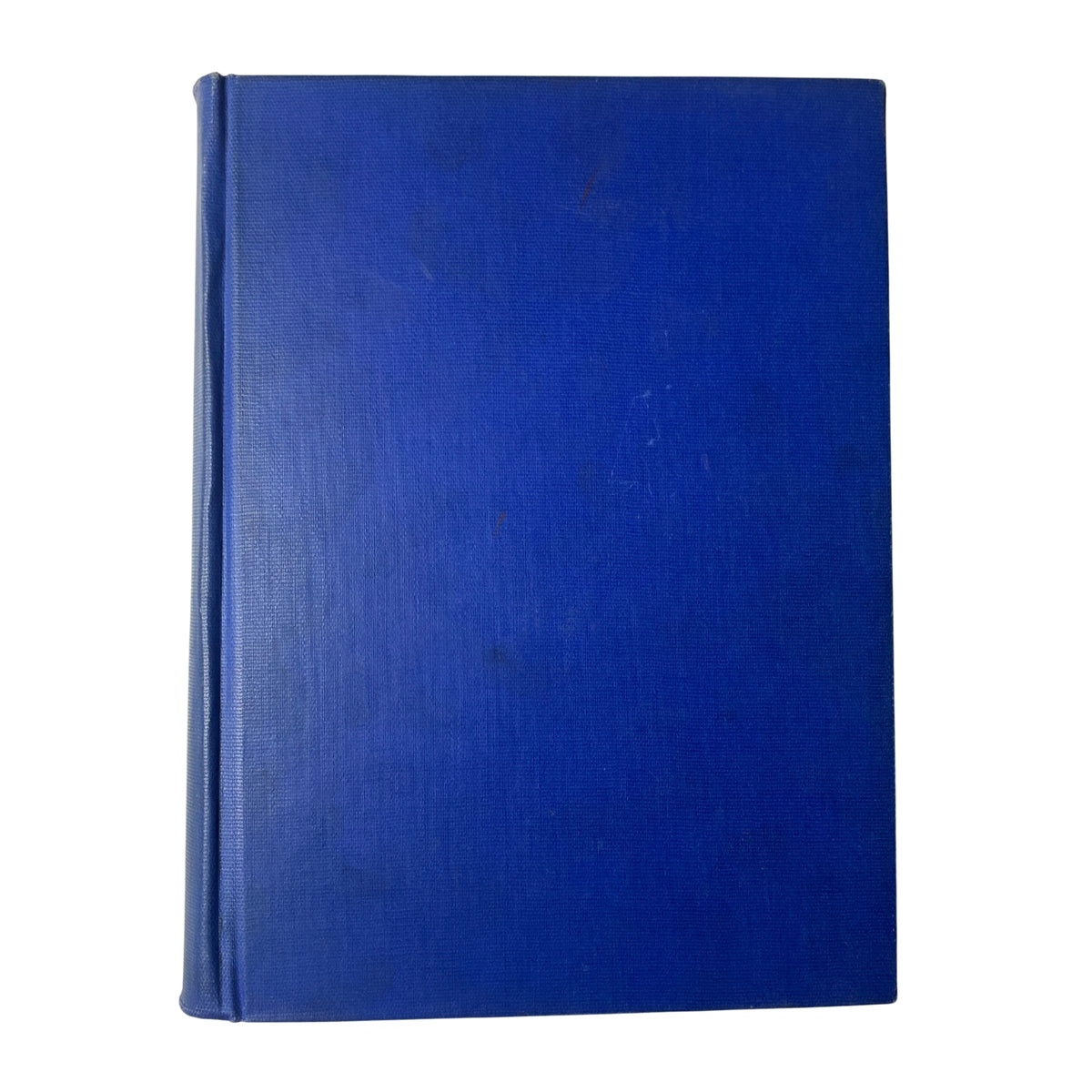 Spine view of the Time Magazine Library Bound April 1951, featuring a solid blue cover without additional illustrations.