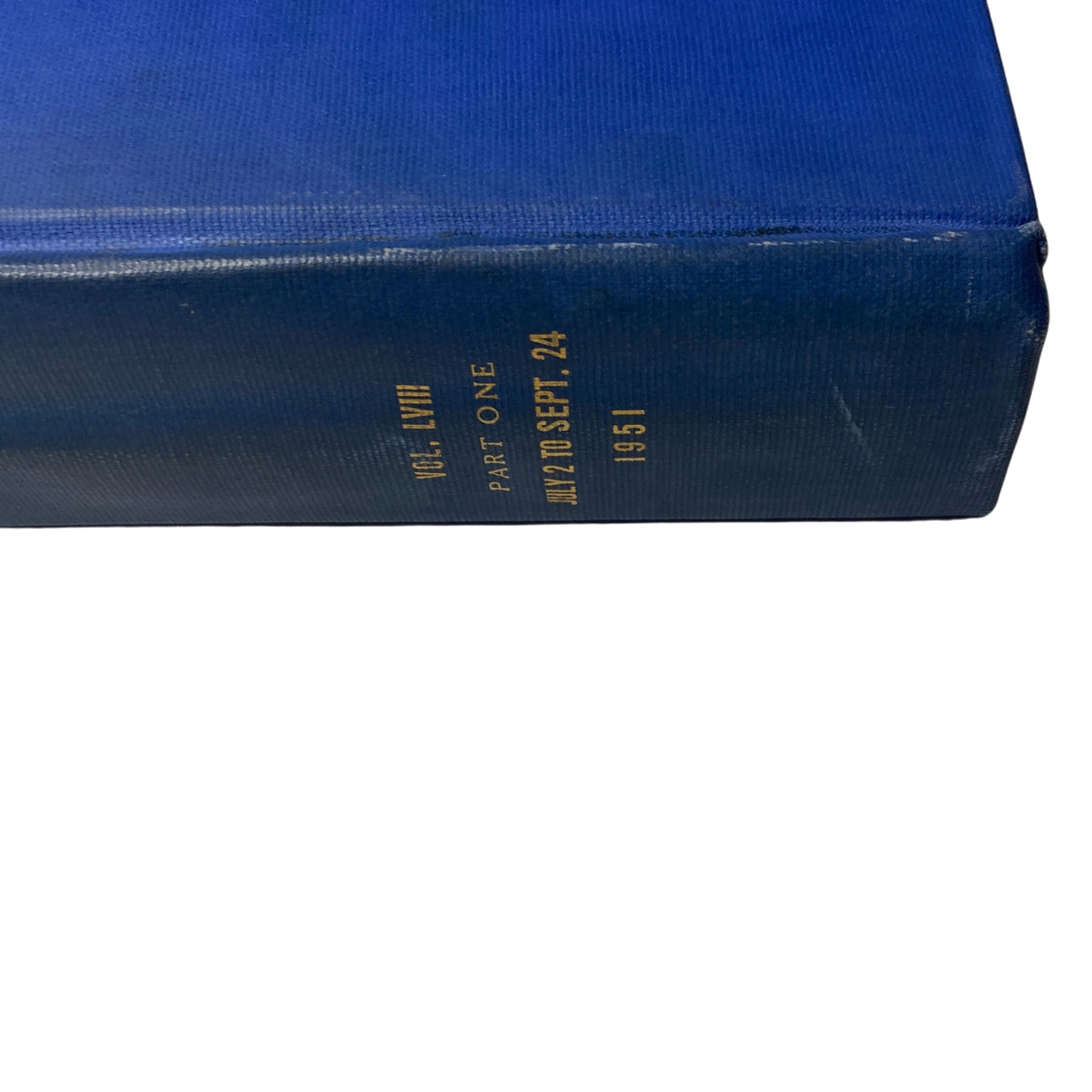 Volume spine of Time Magazine Library Bound Weekly, covering July 2 to September 24, 1951.