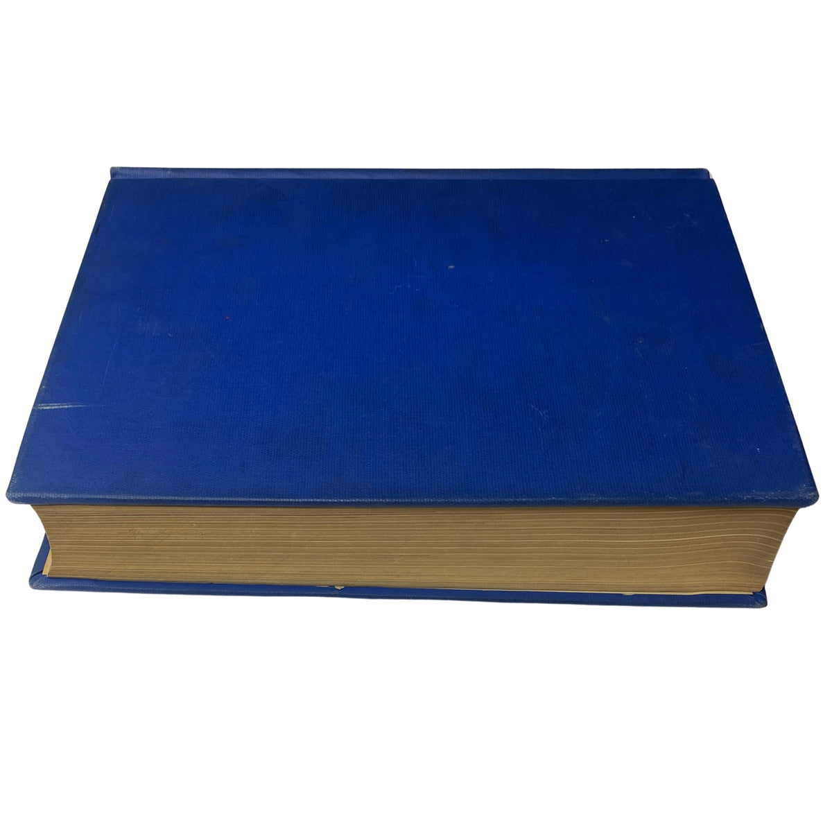 Top view of the Time Magazine Library Bound Weekly, displaying the blue cloth cover of this collection that spans from July 2 to September 24, 1951.