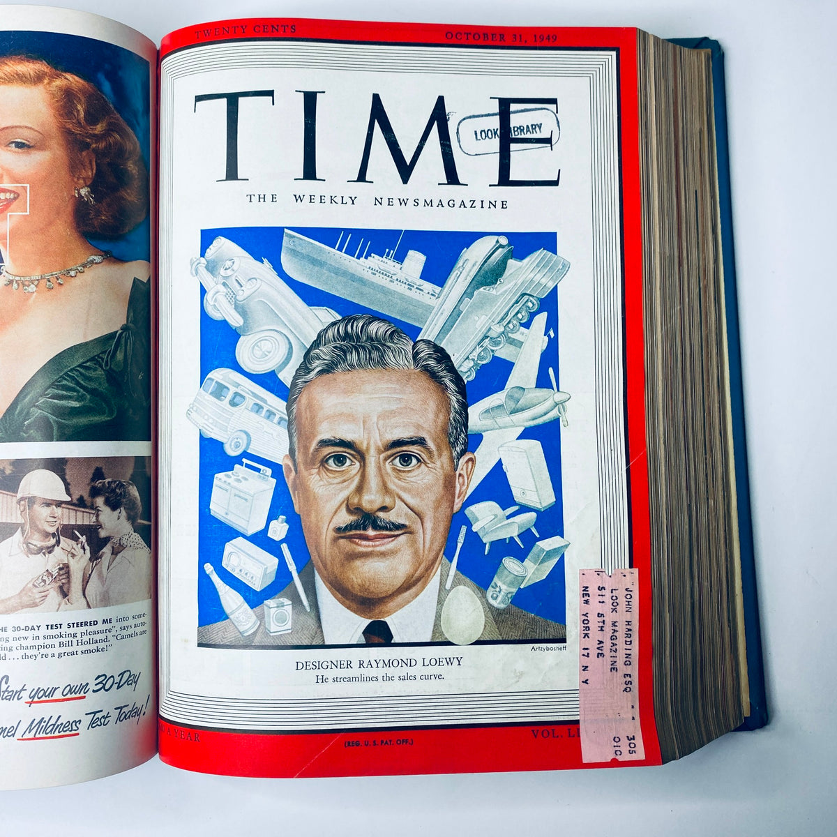 Time Magazine Library Bound Weekly October 3, 1949 - December 26, 1949