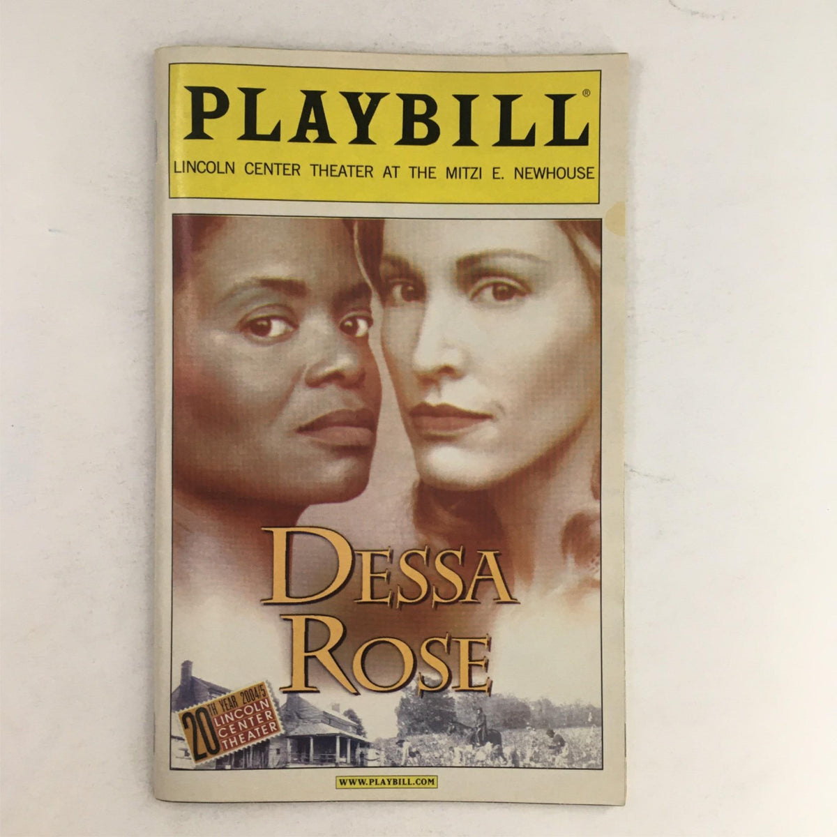 2005 Playbill Dessa Rose by Graciela Daniele at Lincoln Center Theatre featuring cover art showing two lead characters.