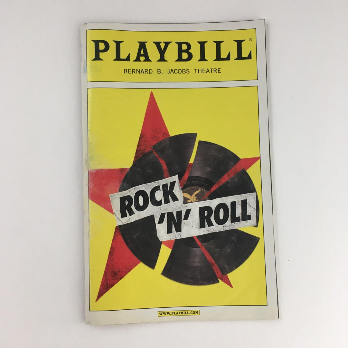 Front cover of the 2007 Playbill for Rock 'N' Roll, showcasing vibrant graphics related to the play.