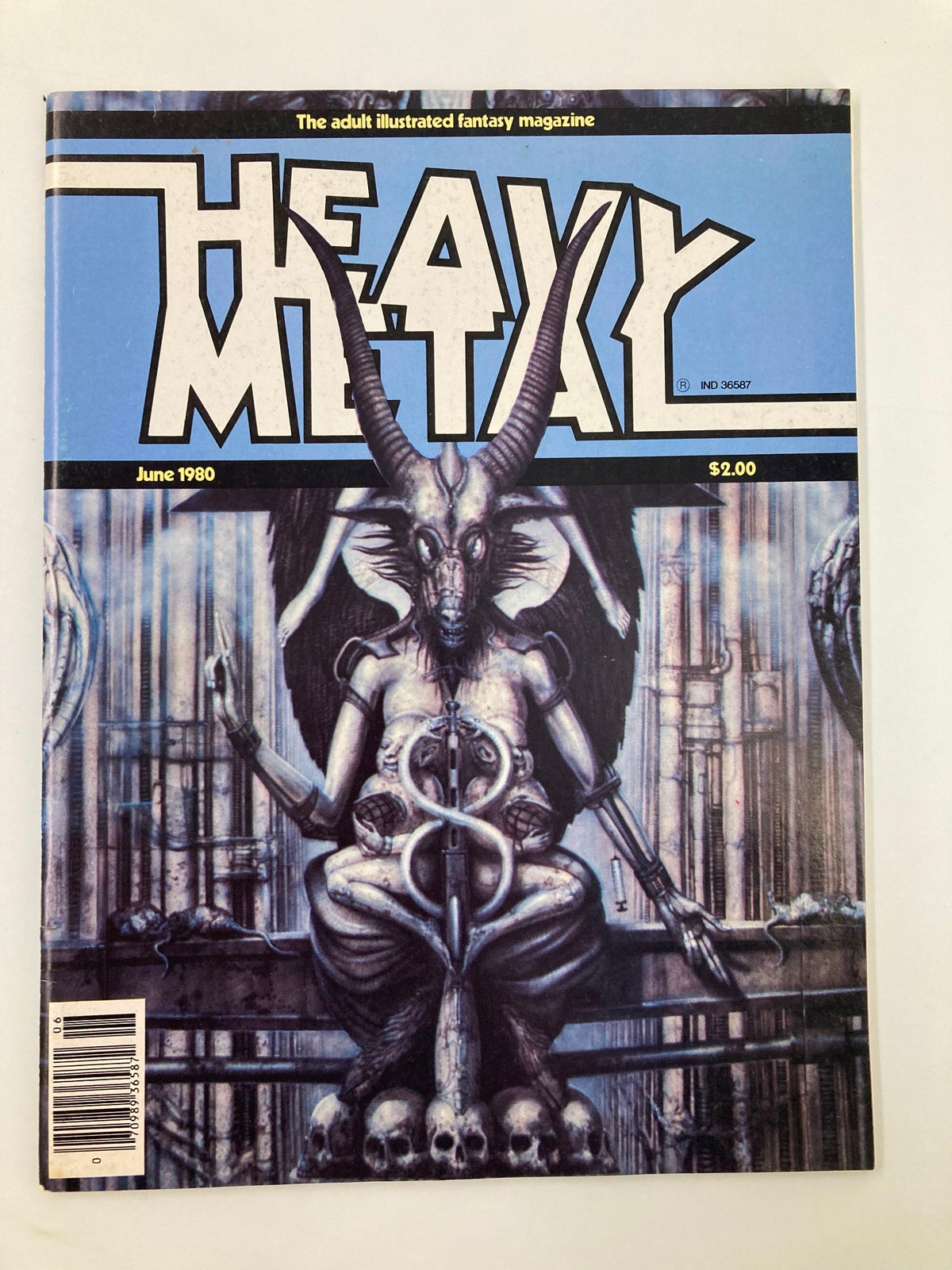 Heavy Metal Magazine June 1980 The Necronomicon by H.R. Giger