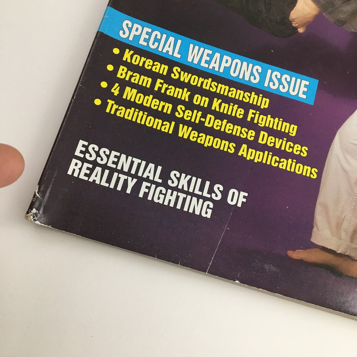 Close-up of Black Belt Magazine February 2007 highlighting the special weapons issue and essential skills of reality fighting.