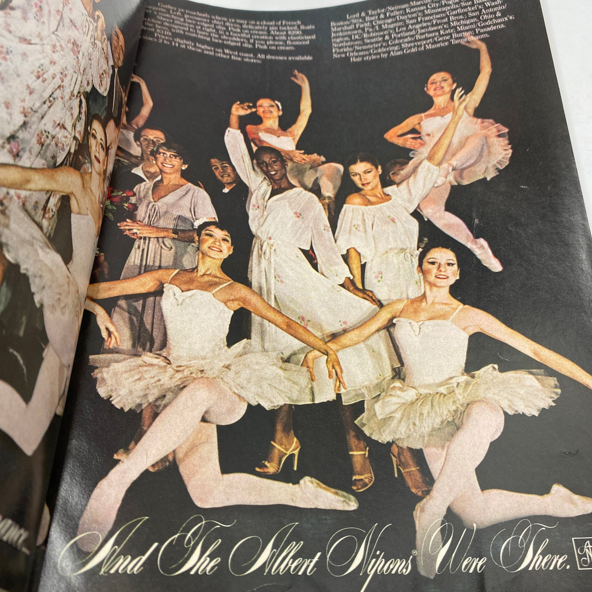 VTG Vogue Magazine June 1978 showcases a vibrant ballet fashion spread featuring dancers in elegant white attire, exemplifying 1970s fashion trends.