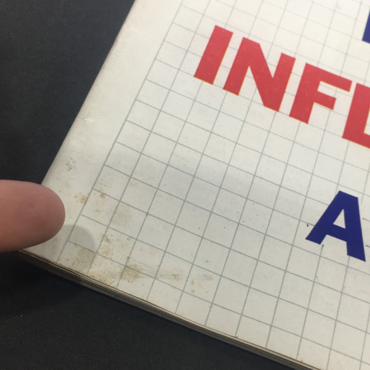 Close-up view of the edge of the VTG U.S. News & World Report Magazine from January 18, 1960, showcasing wear and vintage condition details.