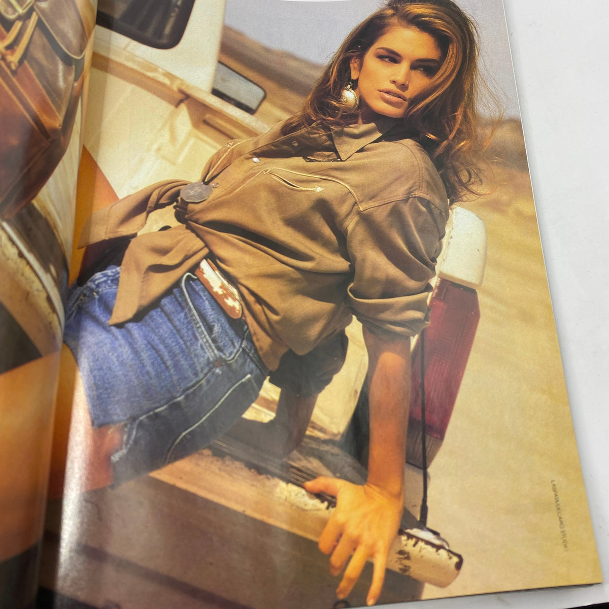 Vogue Magazine August 1991 Karen Mulder by Patrick Demarchelier No Label
