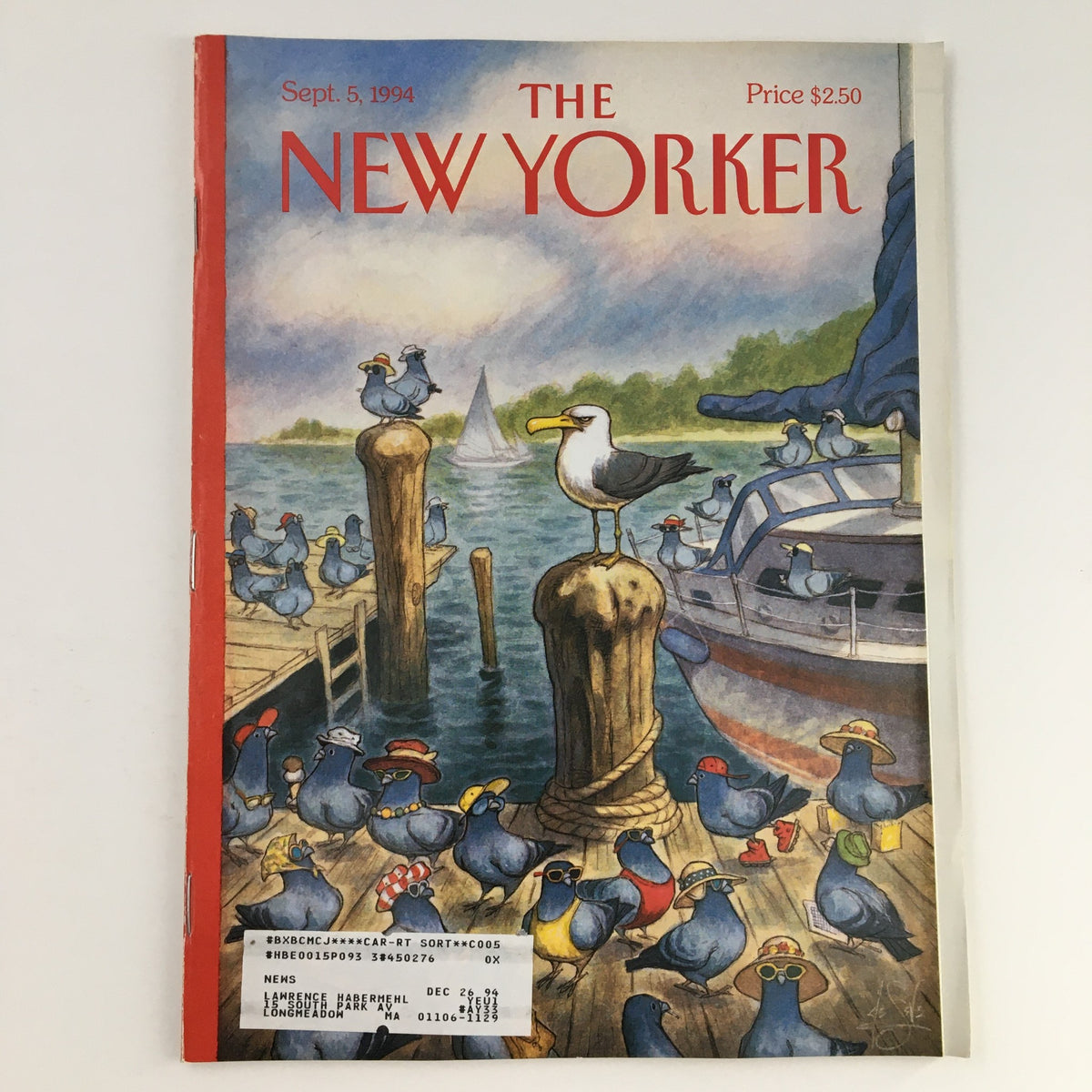 The New Yorker September 5 1994 Full Magazine Theme Cover by Peter de Sève VG