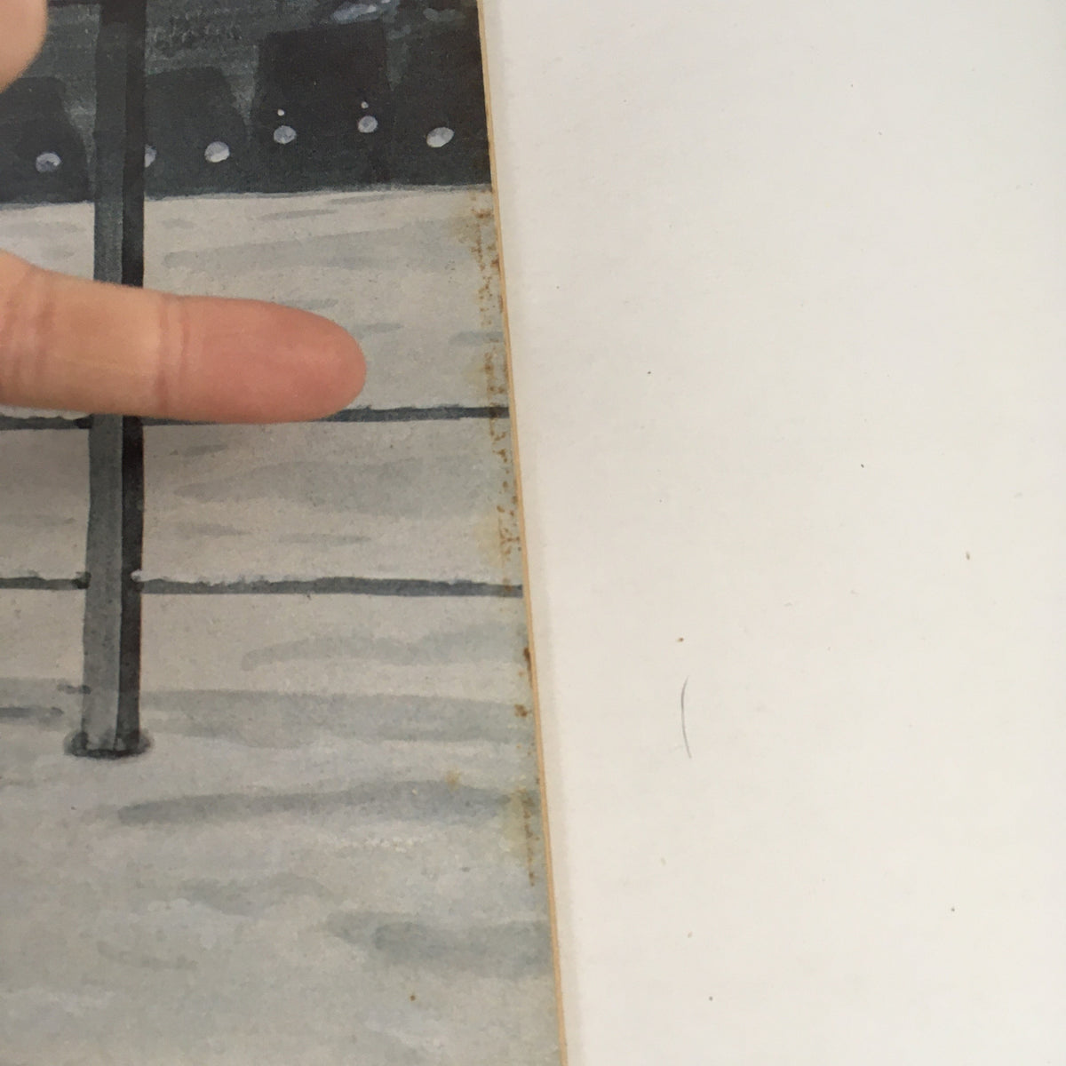 Close-up view of the edge of The New Yorker Magazine, January 14, 1980, showing minor wear consistent with its vintage condition.