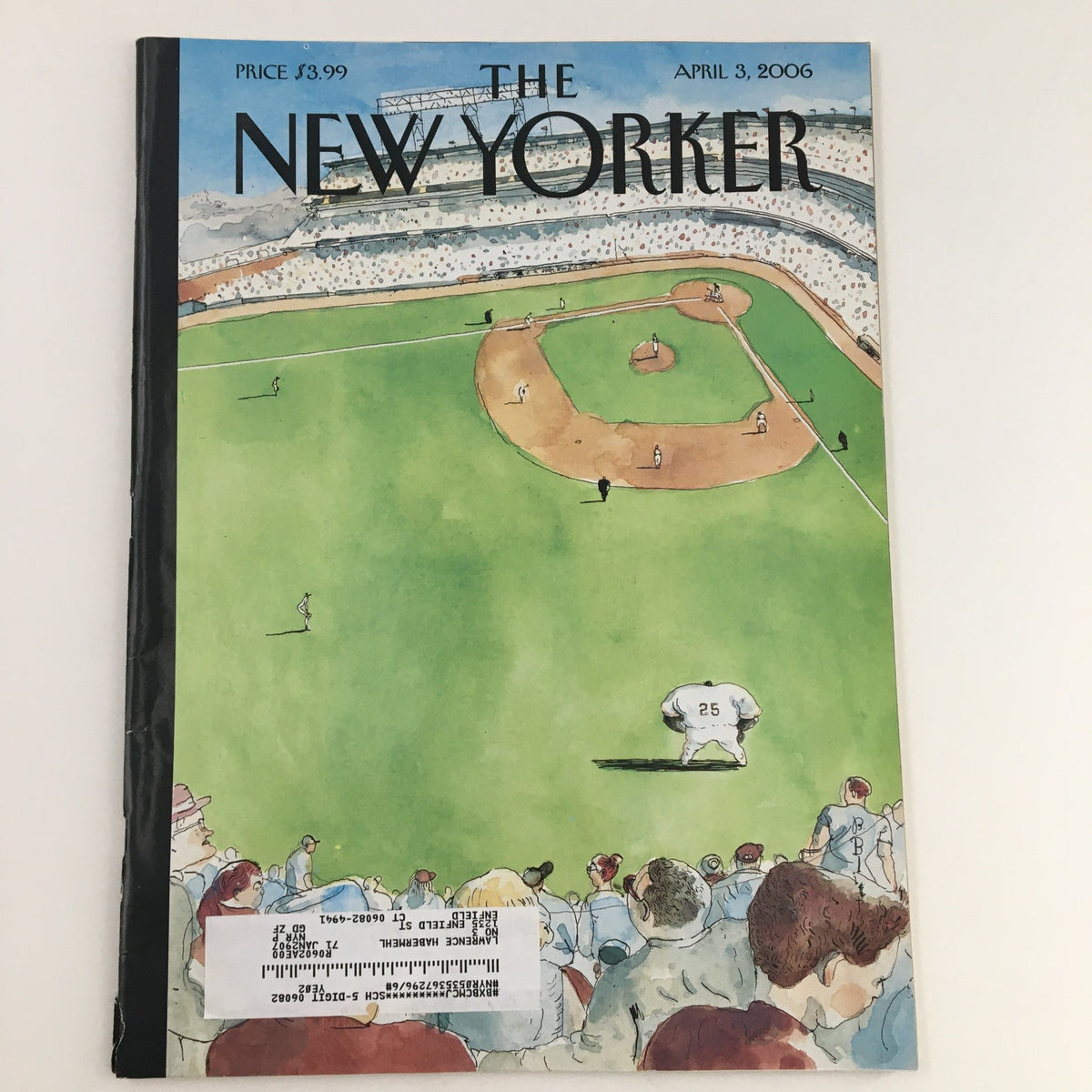 The New Yorker Magazine April 3 2001 Theme Art Cover by Barry Blitt, featuring a vibrant illustration related to cultural themes, ideal for collectors and enthusiasts.