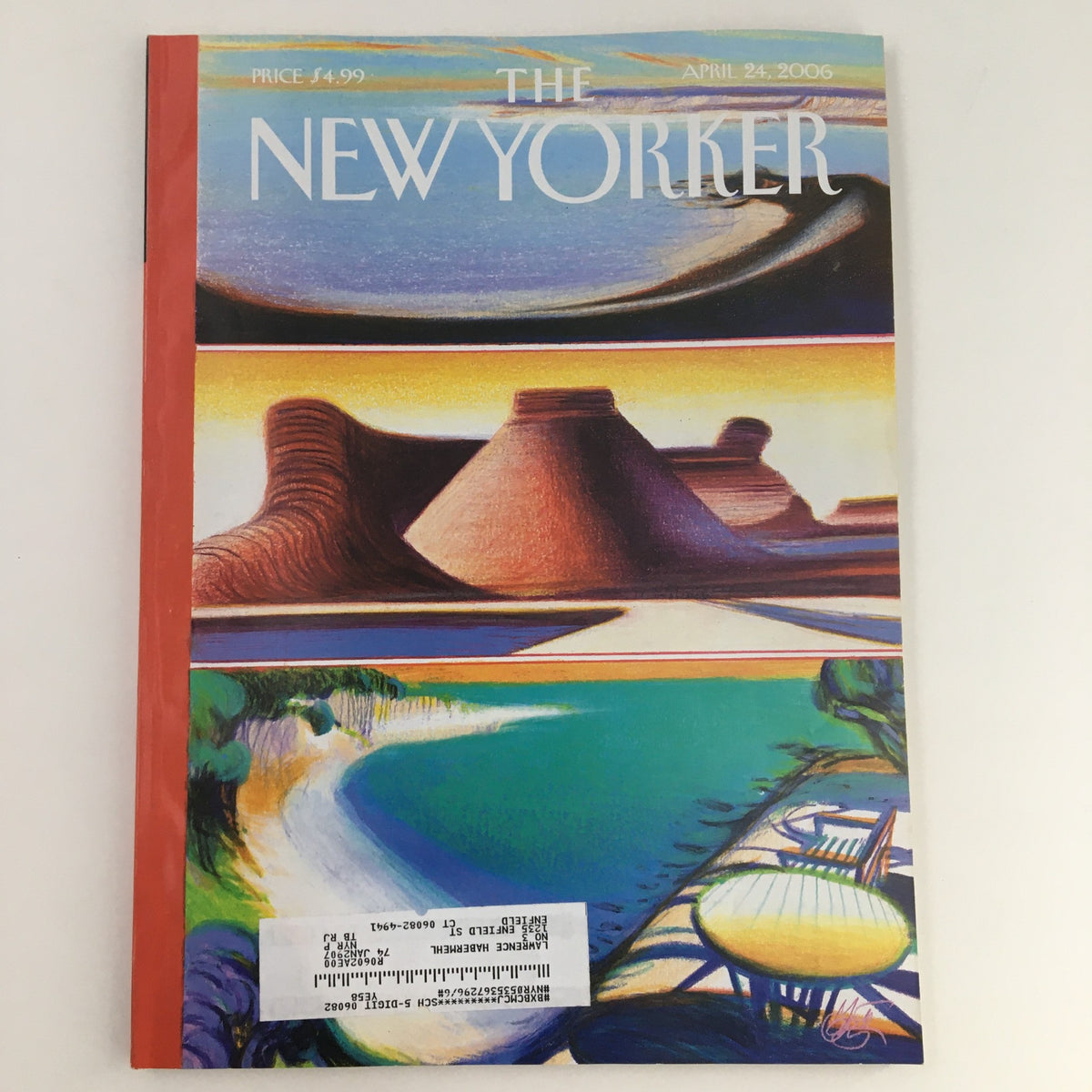 The New Yorker Magazine April 24 2006 featuring an artistic cover by Lorenzo Mattotti, showcasing vibrant landscapes and abstract design, reflecting contemporary culture.