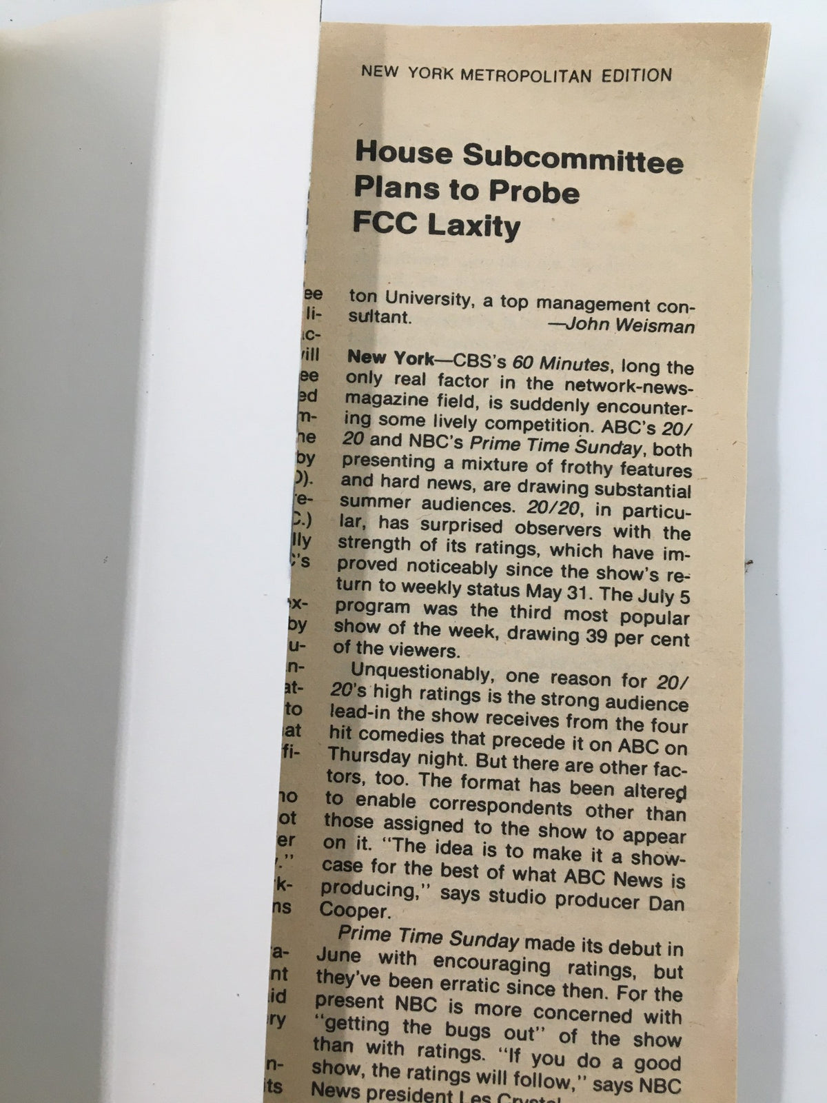 Article page from the TV Guide Magazine August 4 1979, discussing FCC regulations with a header, highlighting the New York Metropolitan Edition.