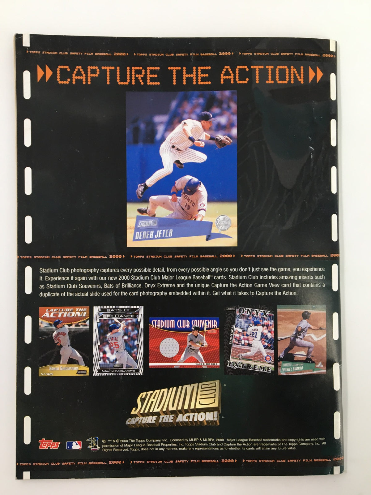 Shawn Green Beckett Baseball #180 March 2000 magazine advertisement for Stadium Club photography and memorabilia.