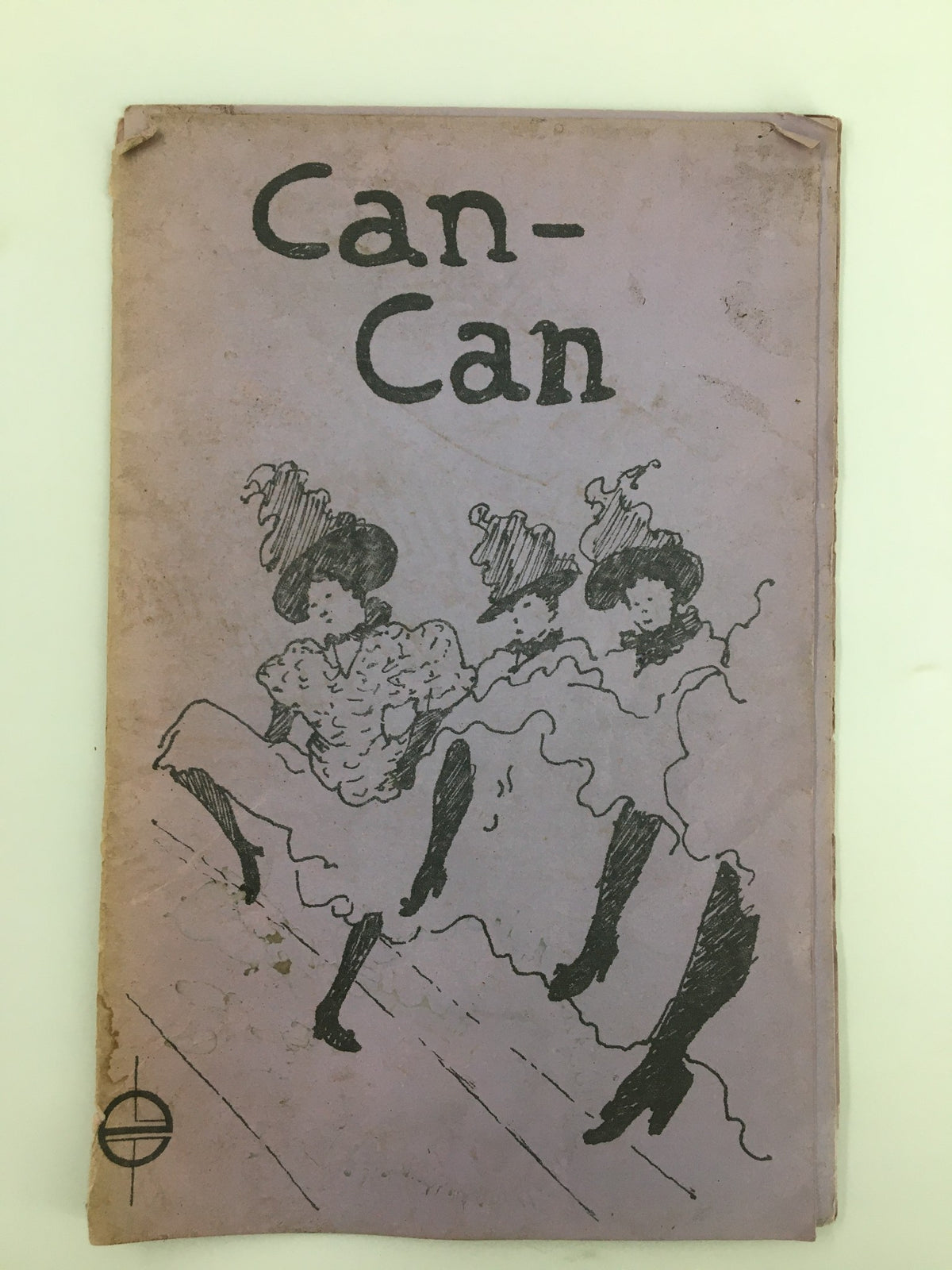 Front cover of the 1978 Performing Arts Repertory Theatre Can Can program featuring artistic illustration of dancers in costume.