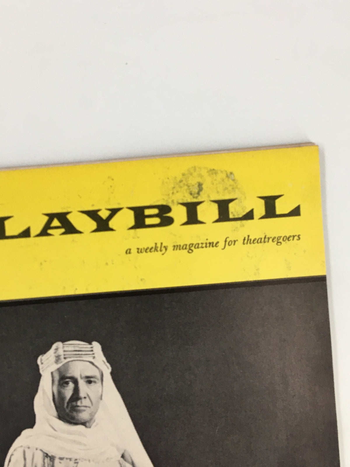 Close-up of the 1962 Playbill Hudson Theatre highlighting the title 'ROSS' and the iconic design, showcasing its historical significance as a piece of theatrical memorabilia.