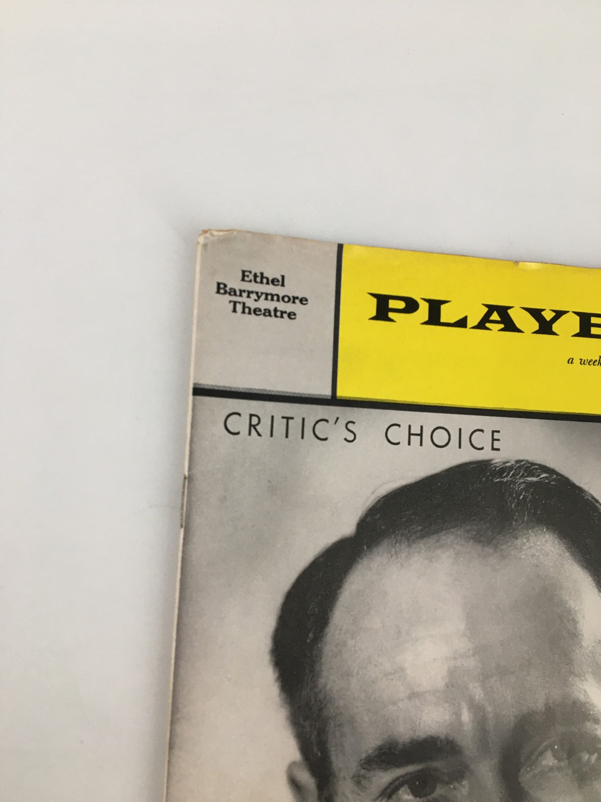 Cover of the 1960 Playbill titled 'Critic's Choice' from the Ethel Barrymore Theatre featuring Henry Fonda.