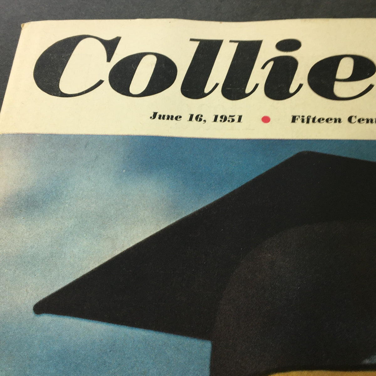 Cover of VTG Collier's Magazine June 16, 1951 featuring the title and date prominently, showcasing a vintage design related to golf.