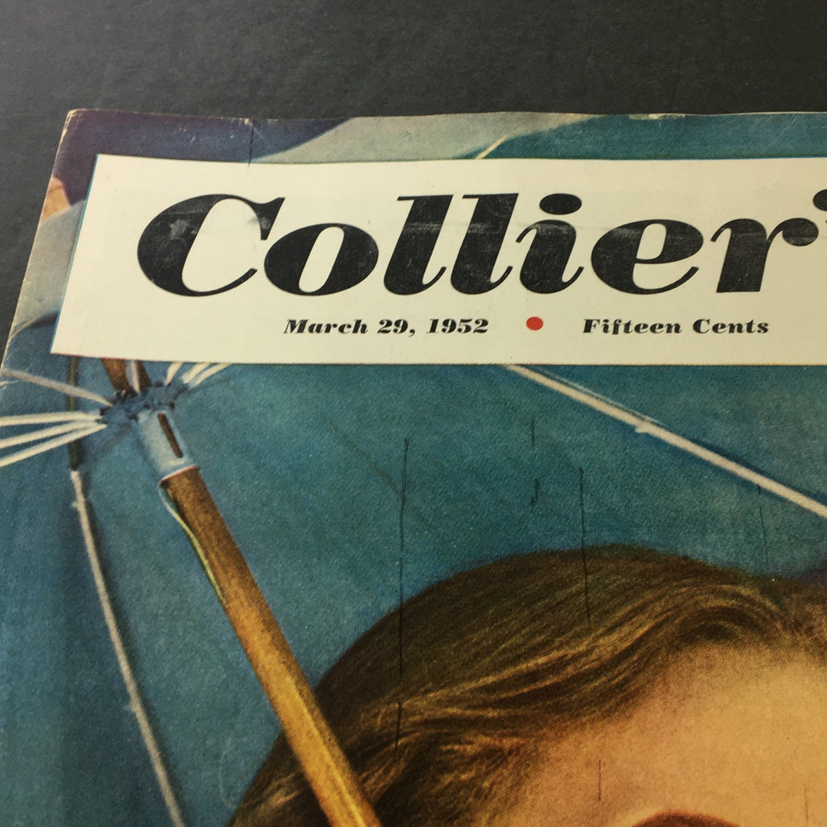 Cover of VTG Collier's Magazine March 29, 1952 featuring a colorful illustration with title and date highlighting its vintage appeal.