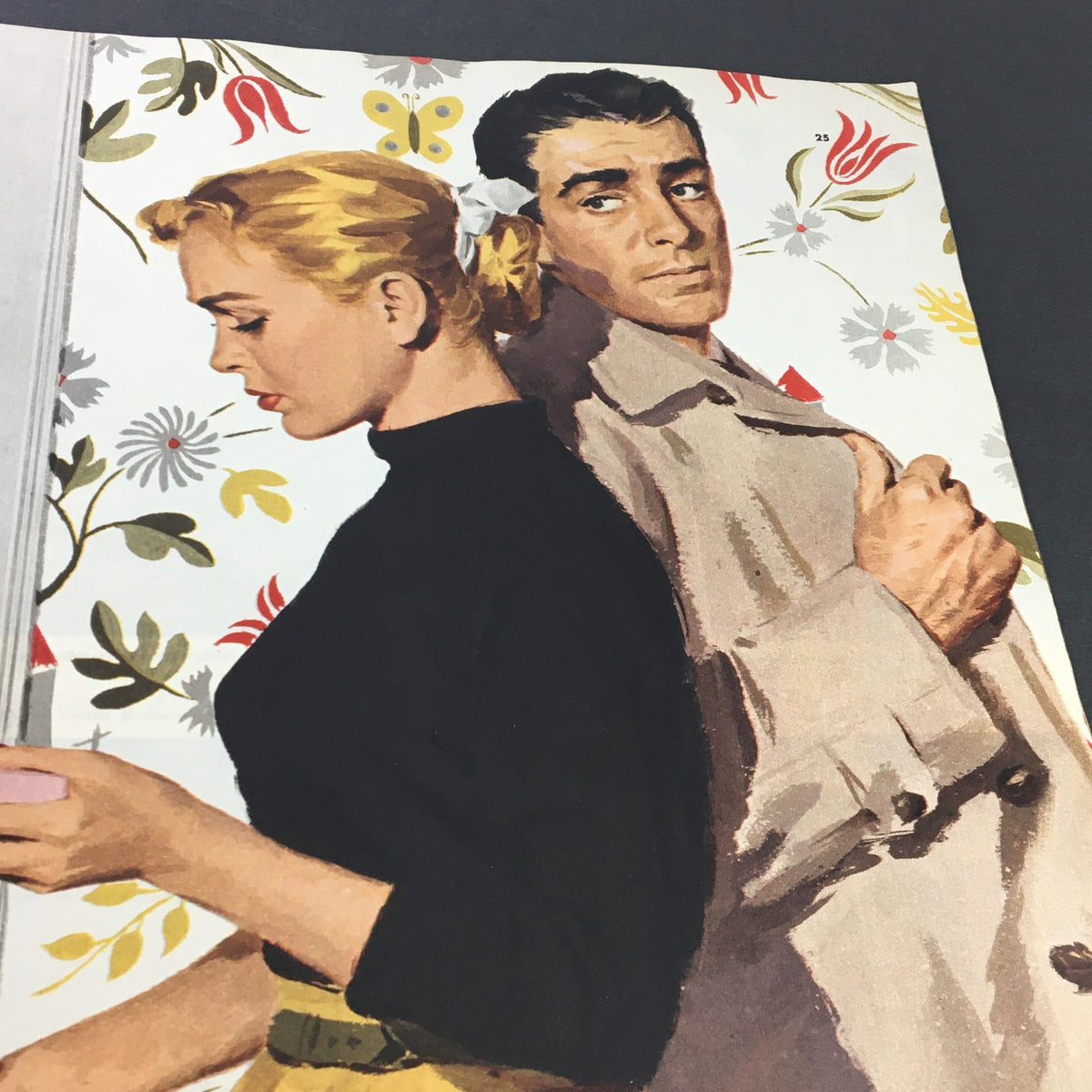 Collier's Magazine March 29 1952 with artwork illustrating a tense moment between two characters in 'Someone Gallant and Gay'.