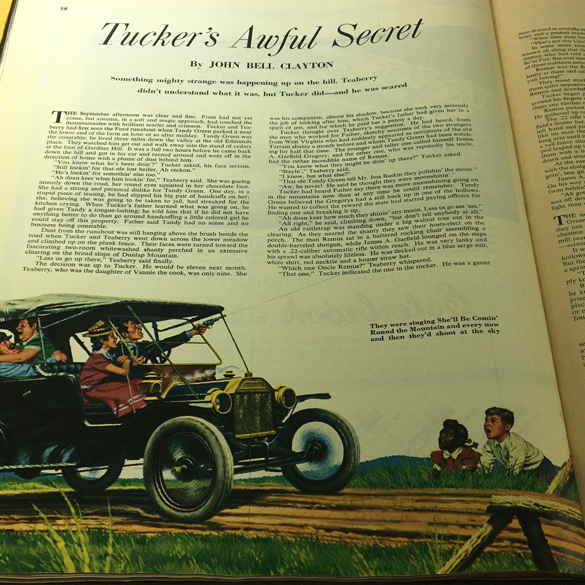 Interior page of VTG Collier's Magazine September 16 1955 showing illustrations and profiles of All-America football players, complete with descriptions of their roles.