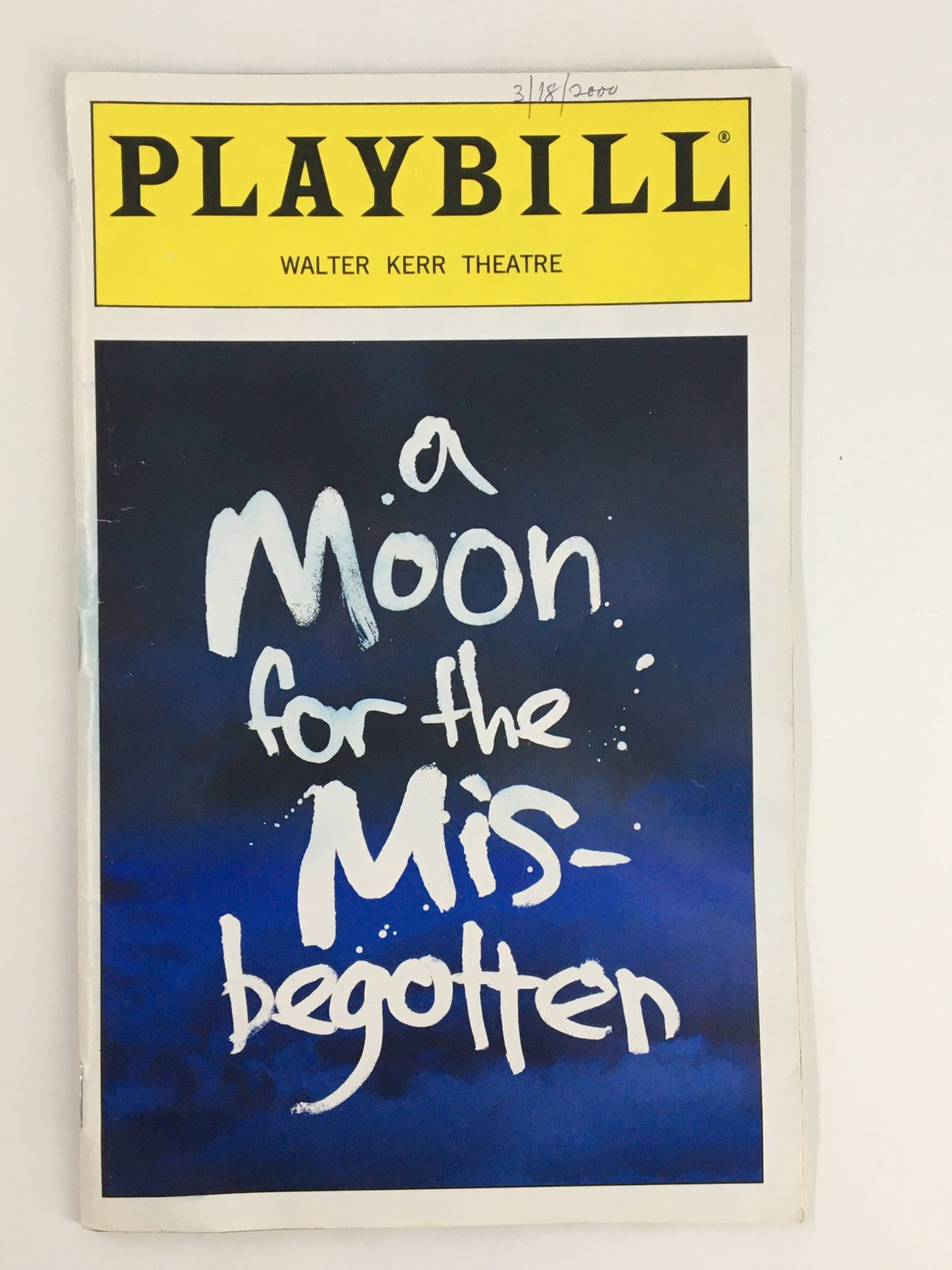 2000 Playbill for 'A Moon for the Misbegotten' at Walter Kerr Theatre featuring a striking cover design.