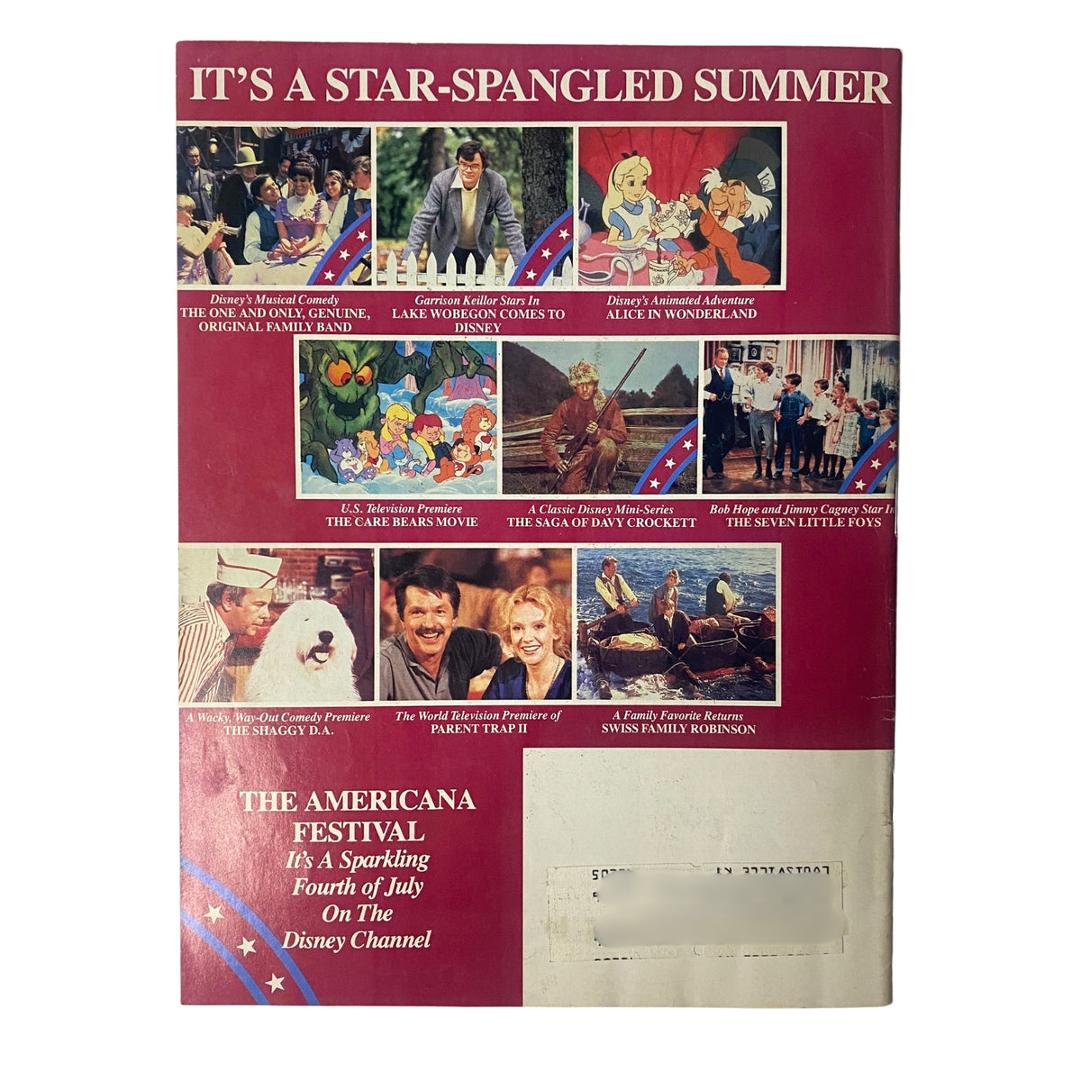 Cover of The Disney Channel Magazine from May 11, 1986, featuring the Hayley Mills Film Festival; highlights include classic movie promotions and Disney characters, capturing 1980s nostalgia and showcasing Disney Channel programming.