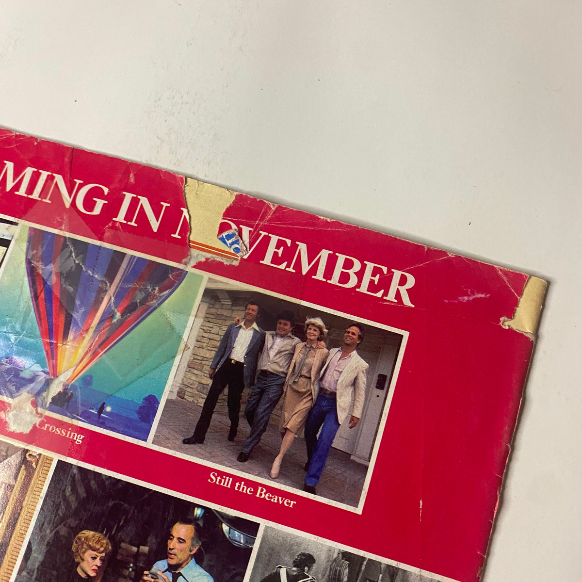 Back cover of The Disney Channel Magazine October 1984 showcasing upcoming programs and titles, including 'Still the Beaver'.