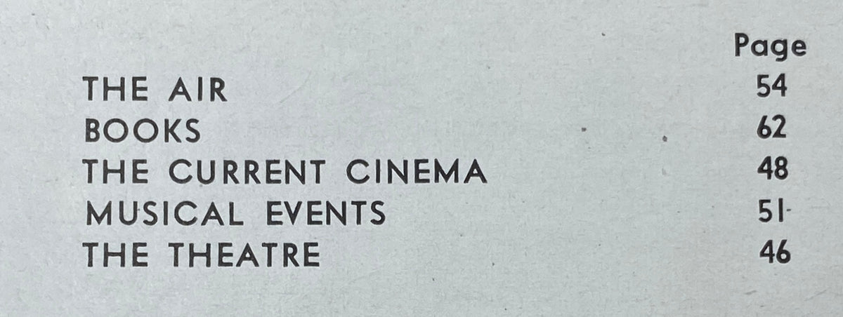 Page layout from The New Yorker magazine, highlighting segments including The Air, Books, Current Cinema, Musical Events, and Theatre, from the December 30, 1967 issue.