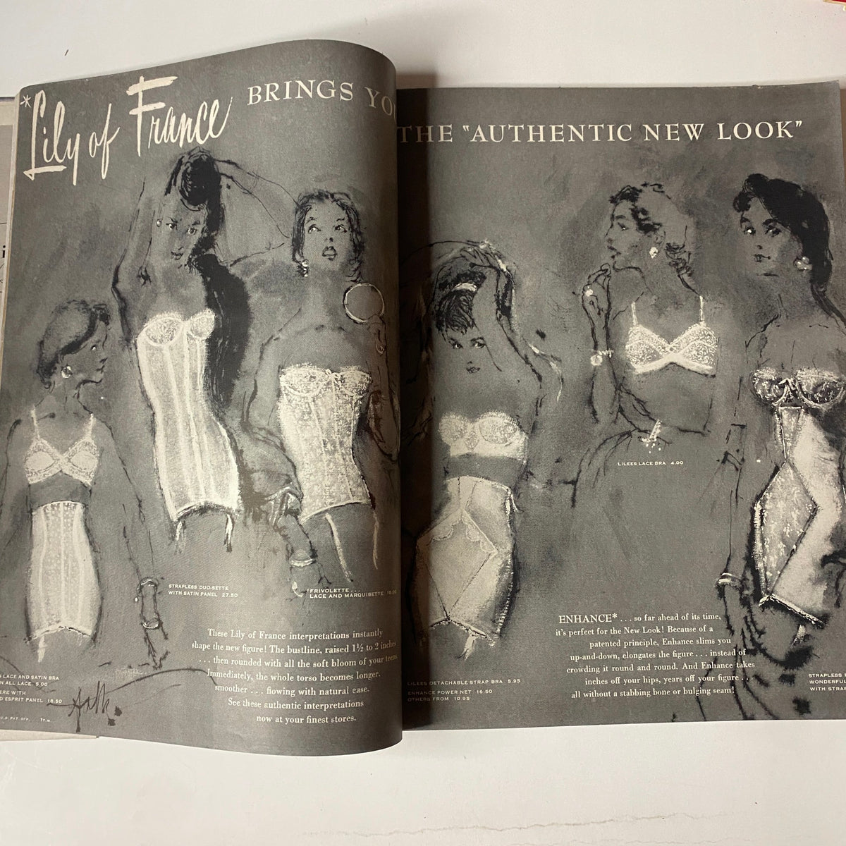Vogue Magazine March 15, 1955 Sunny Harnett by John Rawlings GD Interior