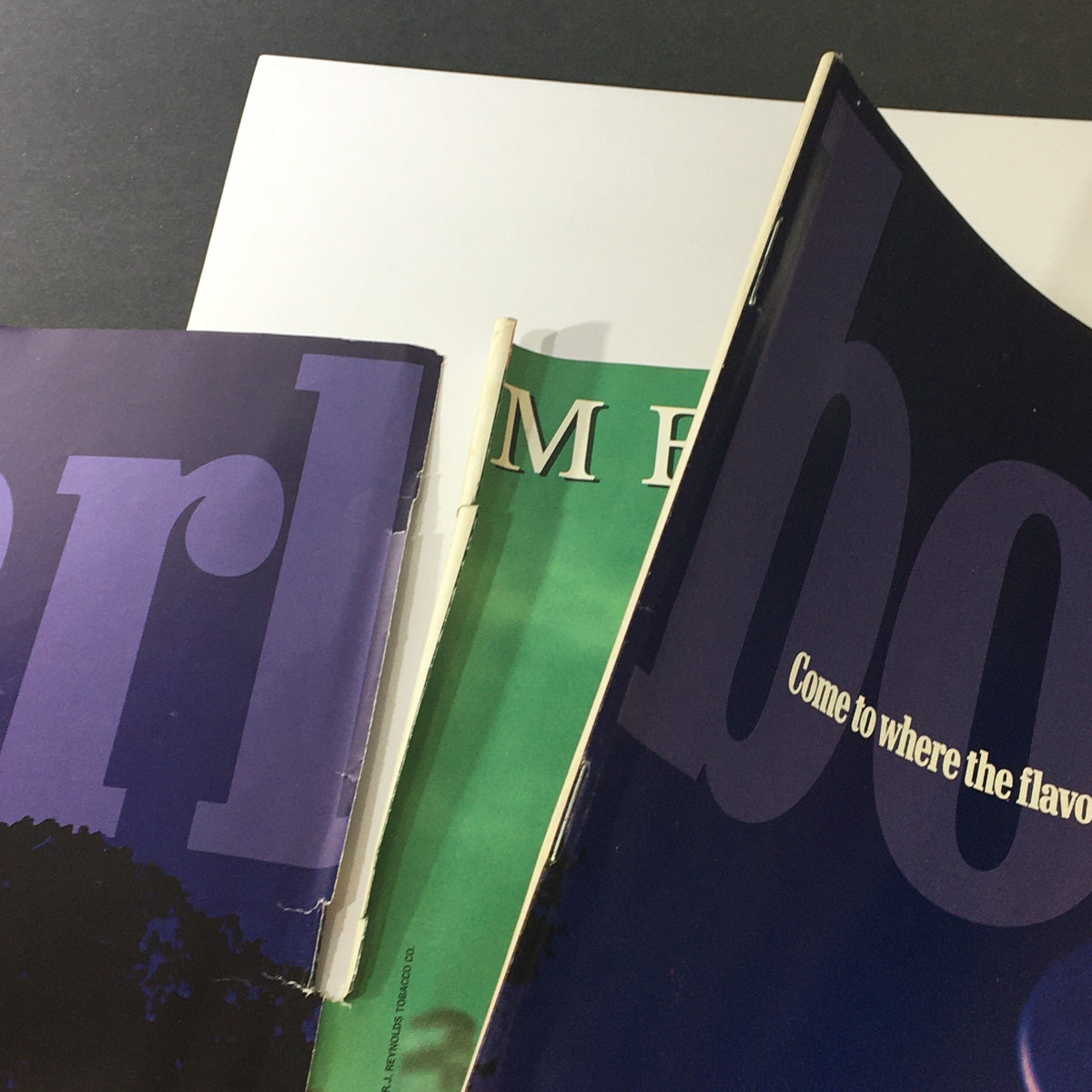 Back of Motor Cyclist Magazine March 1997 showing a slightly worn spine with visible edges of pages.