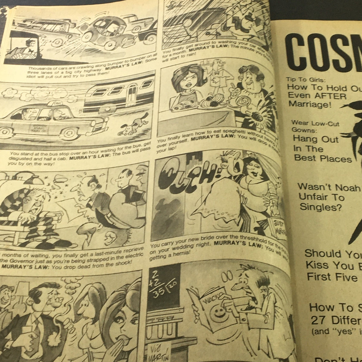 Comic strip featuring humorous sketches from Wacko Magazine October 1981 Issue #3, showcasing quirky commentary and illustrated narratives.