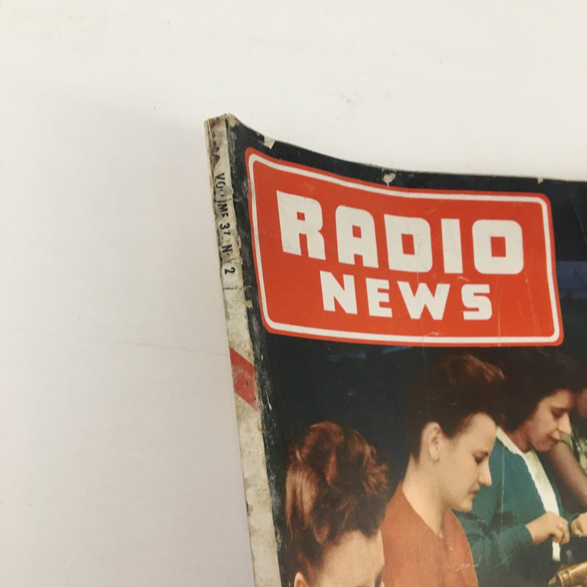 Cover of the VTG Radio News Magazine February 1947 featuring a prominent 'RADIO NEWS' title and vintage design elements, showcasing the era's retailing landscape.