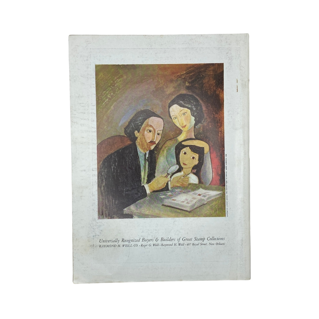 Back cover of The New Yorker Complete Magazine December 21, 1968, featuring an artistic illustration of a family at a table.