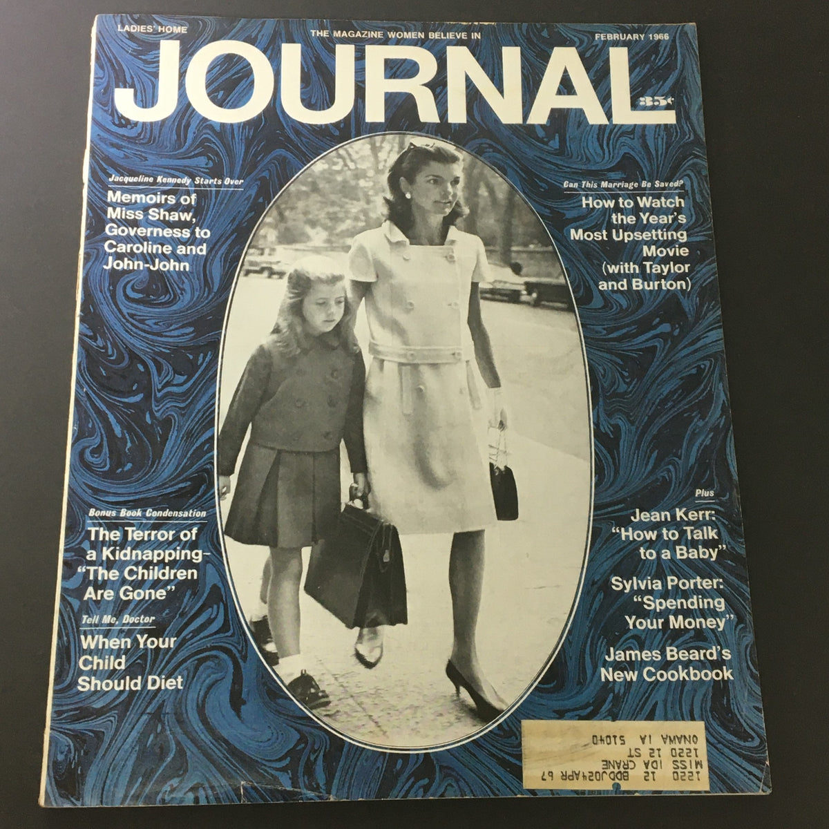 VTG Journal Magazine February 1966 Vol 83 #2 featuring Jacqueline Kennedy on the cover with a nostalgic design, highlighting articles on parenting, finance, and culture, ideal for collectors and history aficionados.