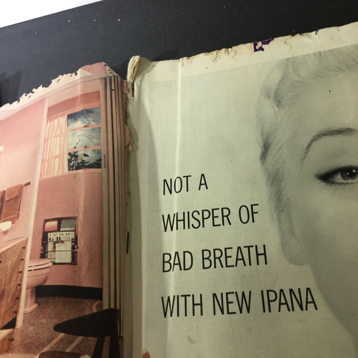 Inside page of the July 1957 VTG Journal Magazine with an advertisement highlighting a dental product for fresh breath.