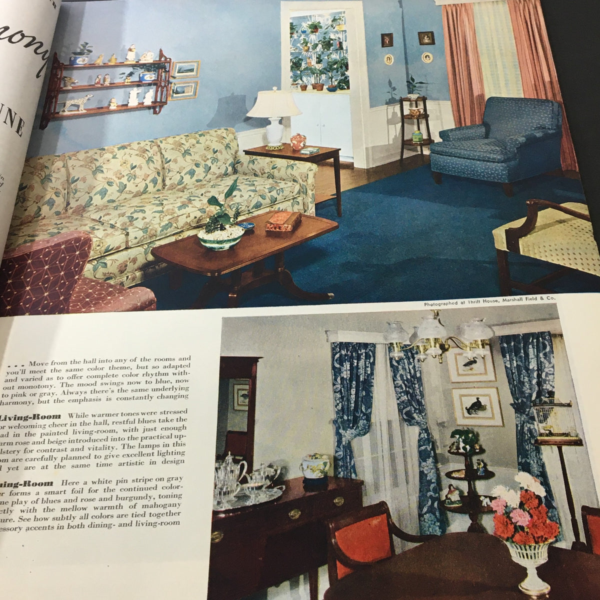 Vintage Better Homes & Gardens October 1939 Fall Furnishing and Color Schemes