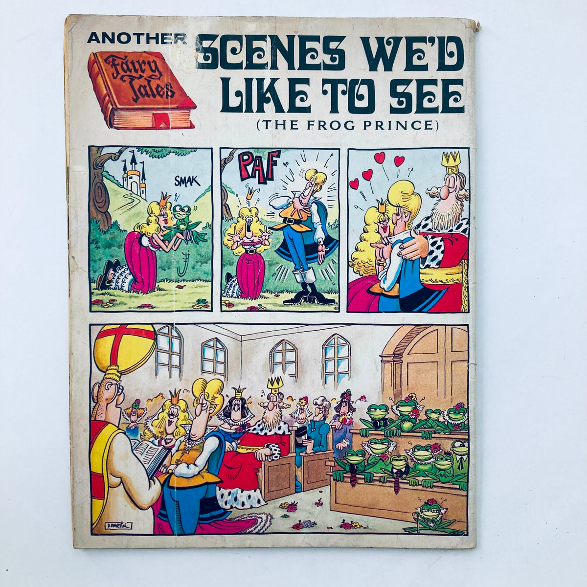Cover page of VTG Mad Magazine January 1981 No. 220 displaying the humorous comic titled 'Another Scenes We'd Like to See: The Frog Prince' with colorful illustrations and characters.