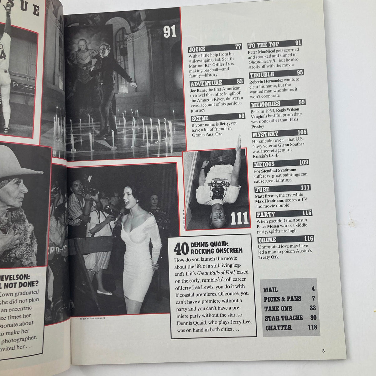 Another page of the People Weekly Magazine July 17, 1989, showcasing articles and images related to entertainment and pop culture trends of the late 1980s.