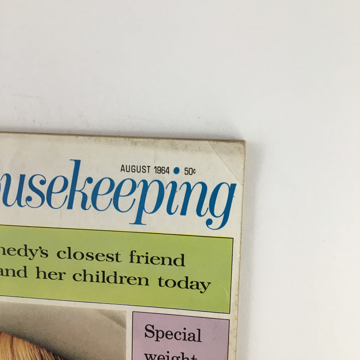 Cover of Good Housekeeping Magazine August 1964 featuring The All Charlie Brown Picture Book with a vintage layout and highlighted text about themes of family and societal values.