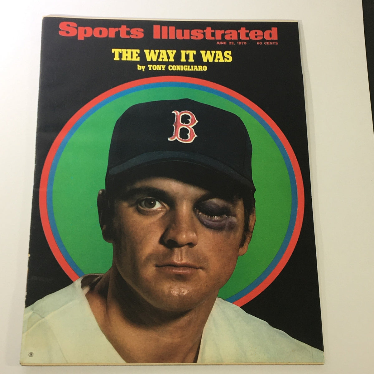 Cover of Sports Illustrated magazine dated June 22, 1970, featuring Tony Conigliaro of the Boston Red Sox, showcasing the headline 'THE WAY IT WAS' and highlighting baseball memorabilia from the 1970s.