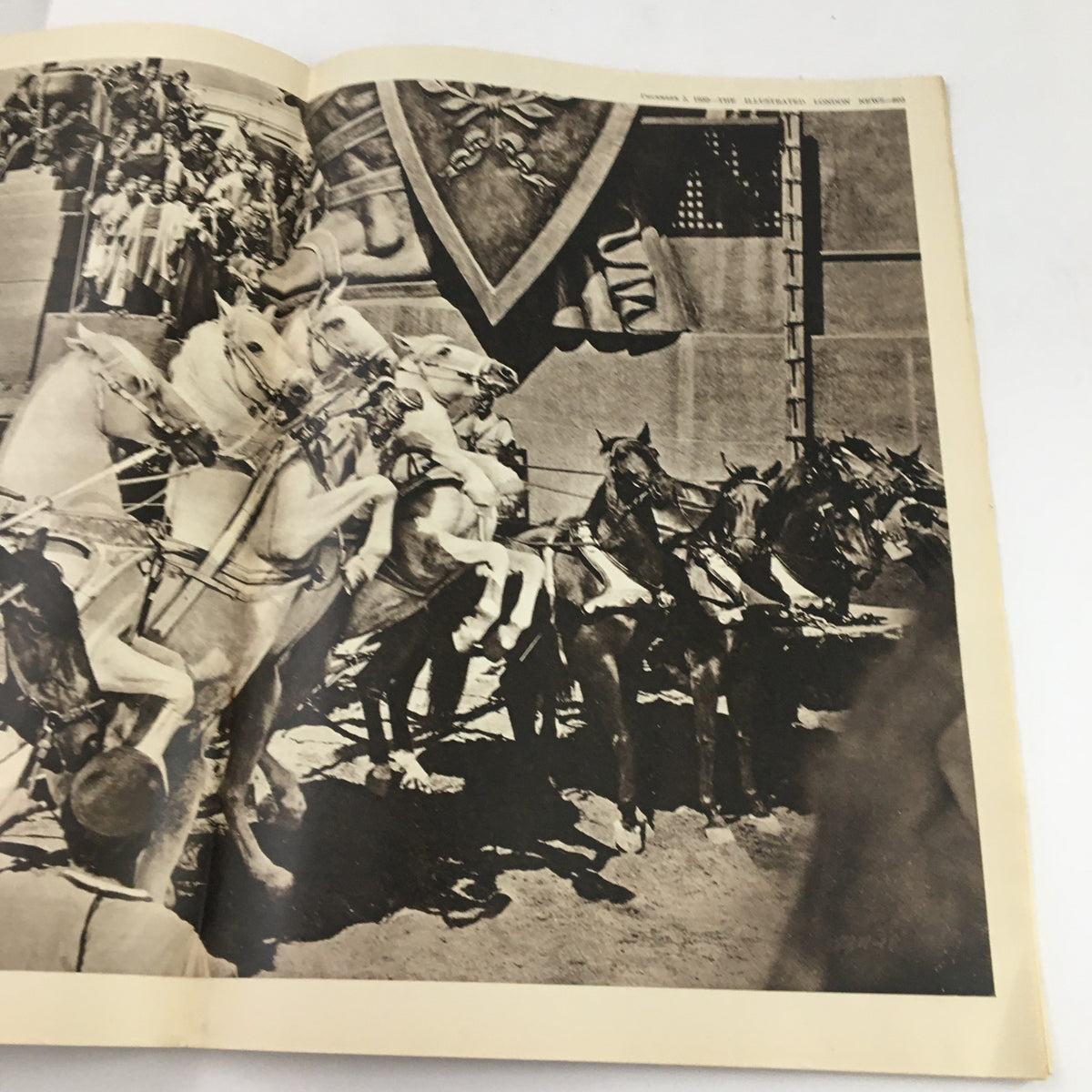 The Illustrated London News December 5 1959 features a historical image of horses and riders, showcasing a significant event in history, capturing the essence of the era.