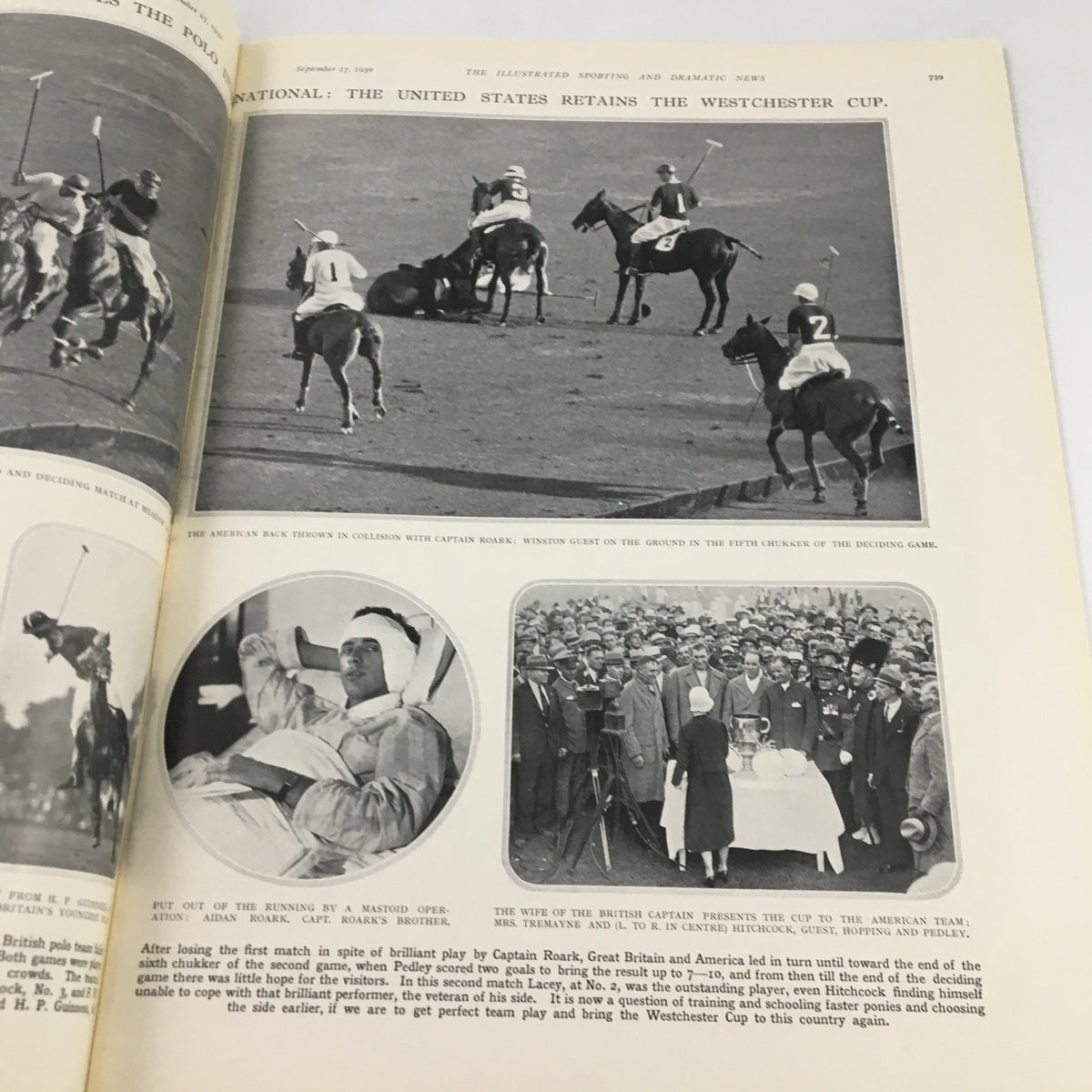 The Illustrated Sporting & Dramatic News September 27 1930 Polo Cup Meadow Cup