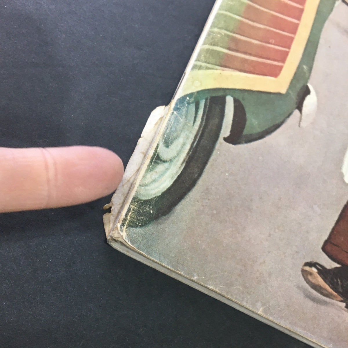 Image showing the spine of the Saturday Evening Post April 14, 1956 with visible wear, emphasizing the vintage nature of the magazine.