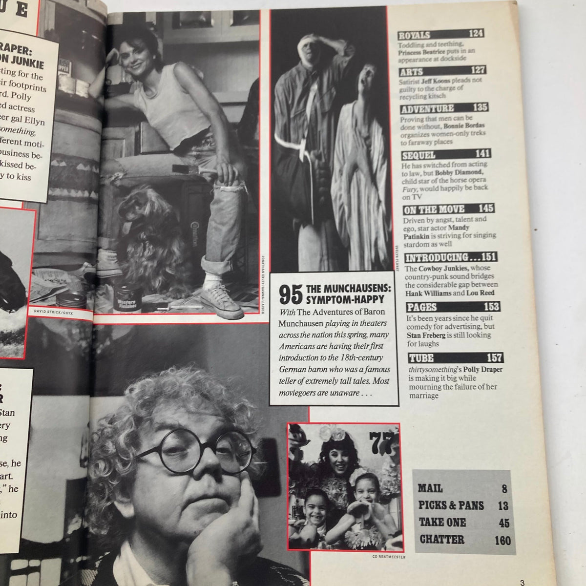Another page from VTG People Weekly Magazine May 8, 1989 showcasing various articles, including insights on pop culture and a section about Lucille Ball.