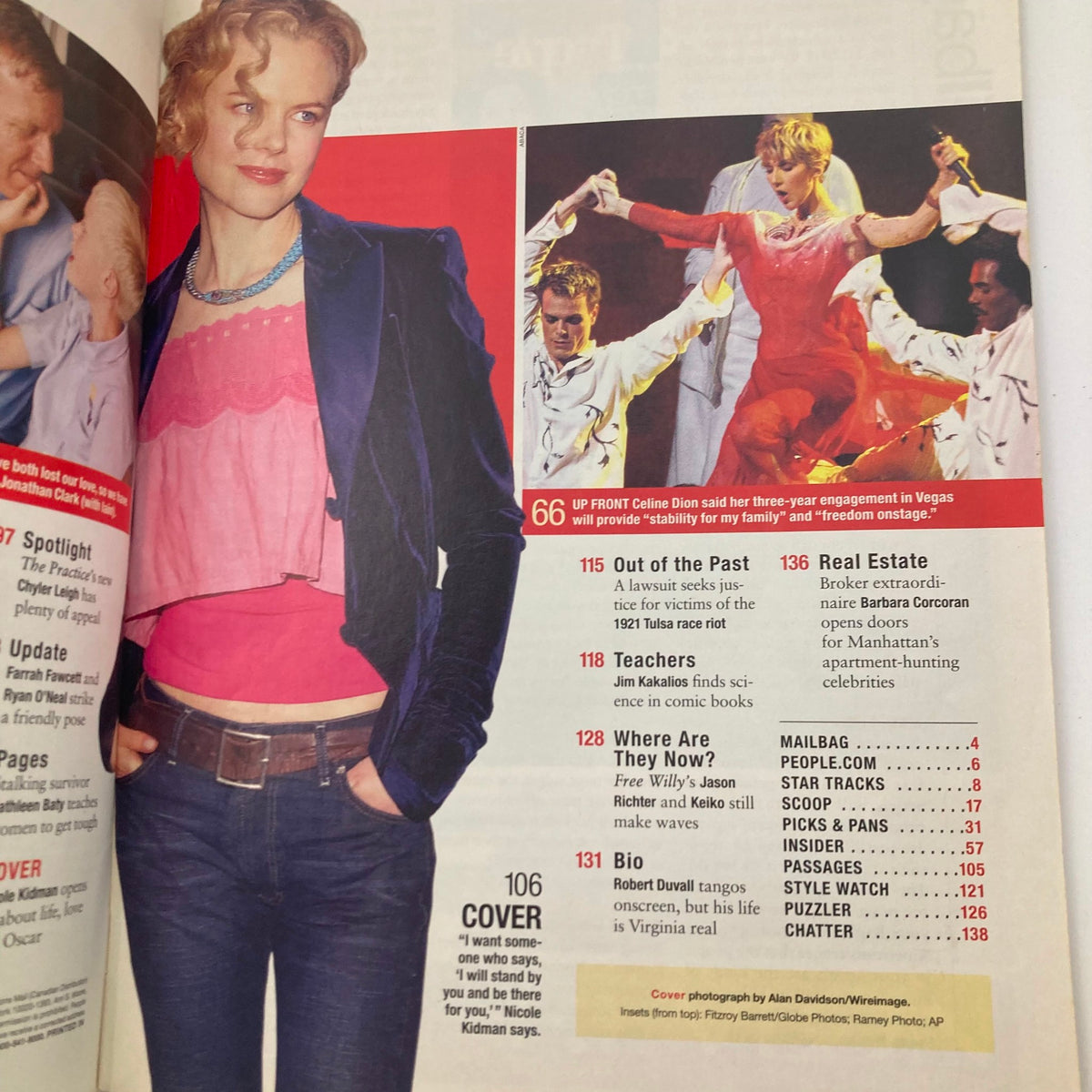 Cover of People Magazine April 14 2003 Vol 59 No. 14 showcasing Nicole Kidman in a stylish outfit, highlighting her status as a Hollywood icon.