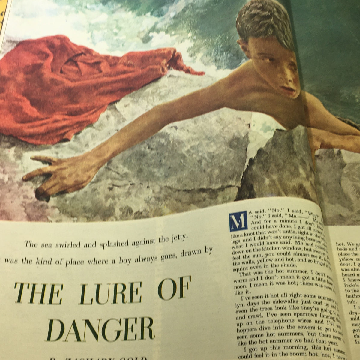 Introduction to the article 'The Lure of Danger' featured in the April 2, 1949 Saturday Evening Post.