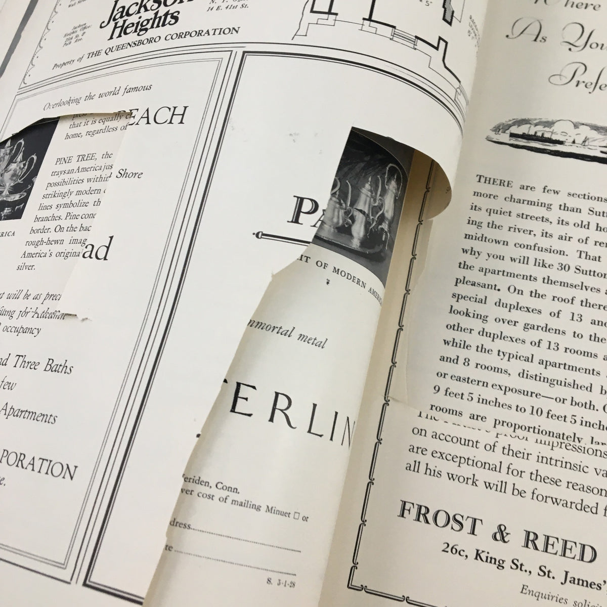 Another inside page of VTG The Spur Magazine May 1 1928 displaying cutouts and advertisements from the era.