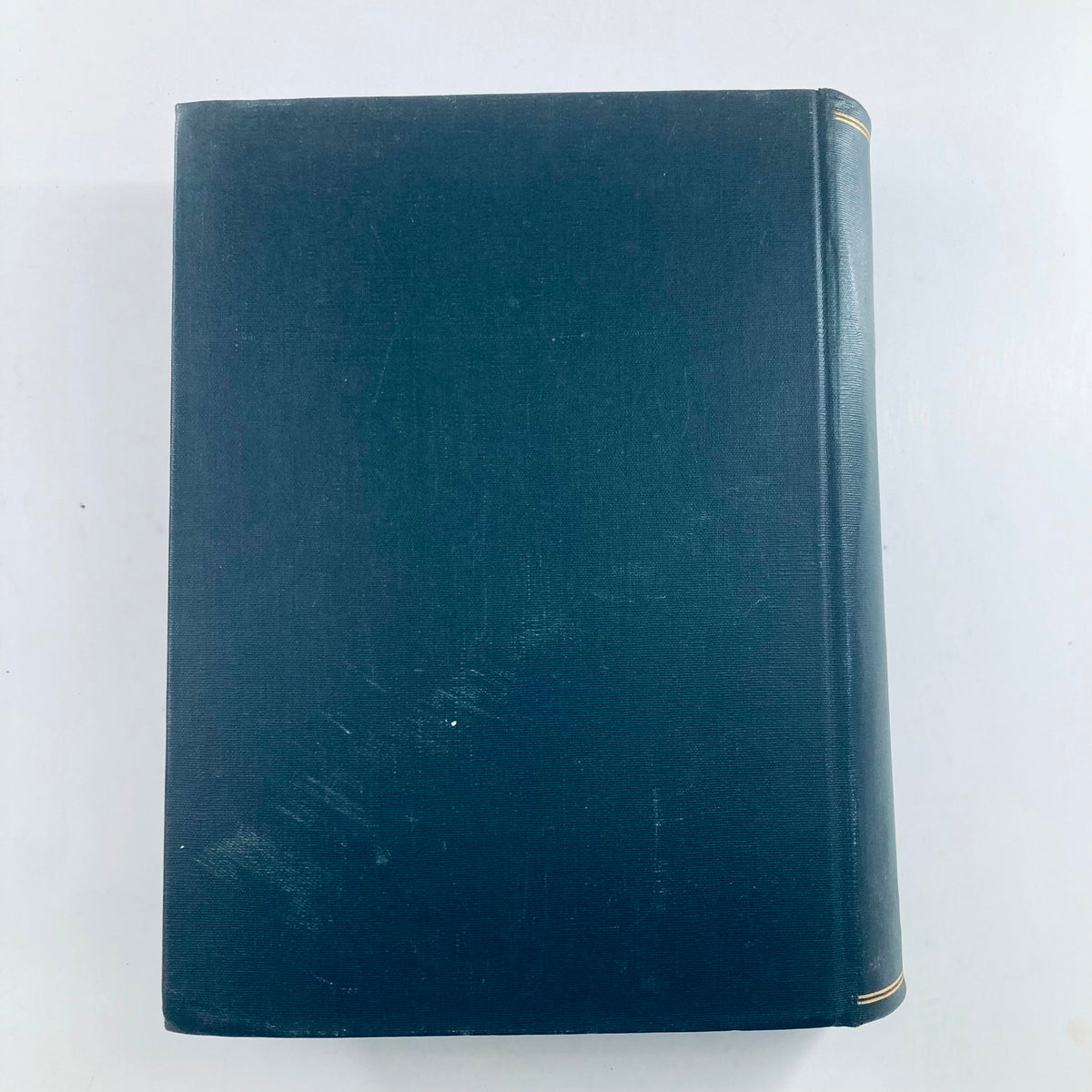 Back cover of VTG 1949 Bound Life Magazine showing a plain dark green cover.